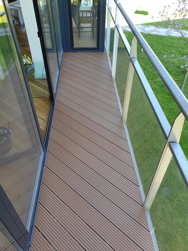 diagonale balkonvloer