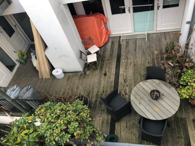 Balkon voor ons werk