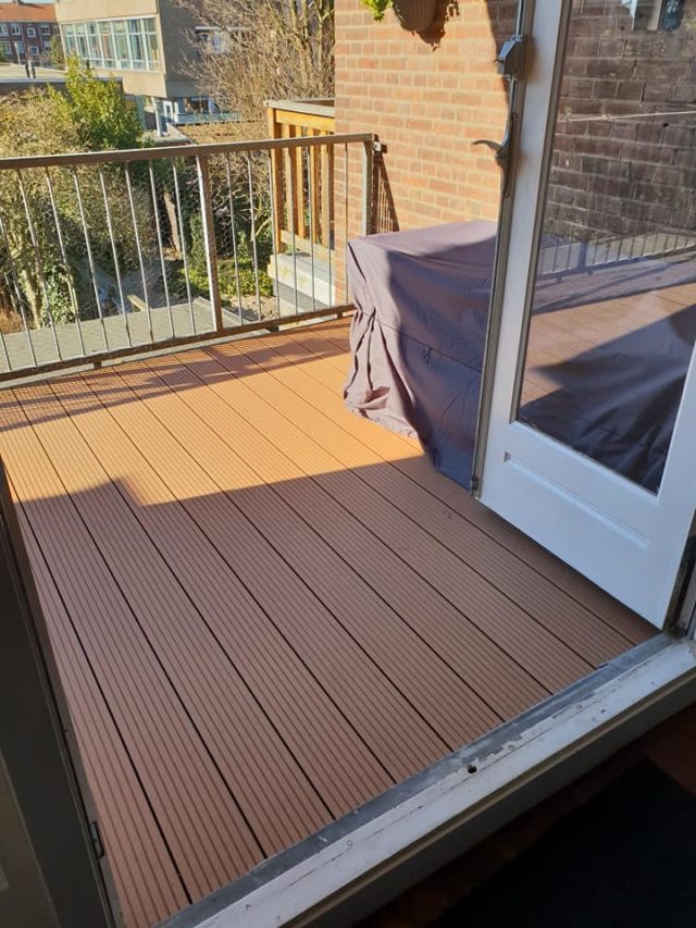 Balkonvloer van hout